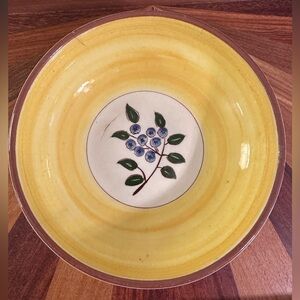 Stangl Pottery Blueberry 8" Round Salad Vegetable Fruit Serving Bowl USA